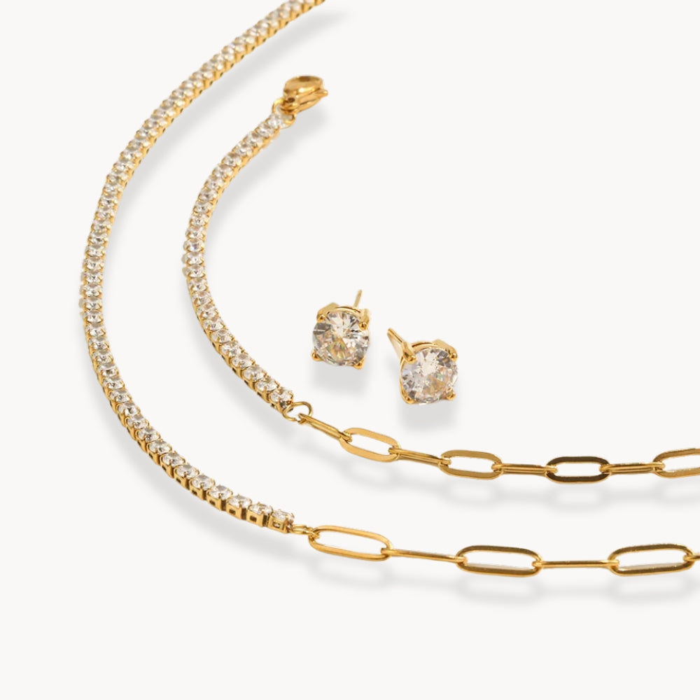 Bracelet chaîne tennis en zircon Alira