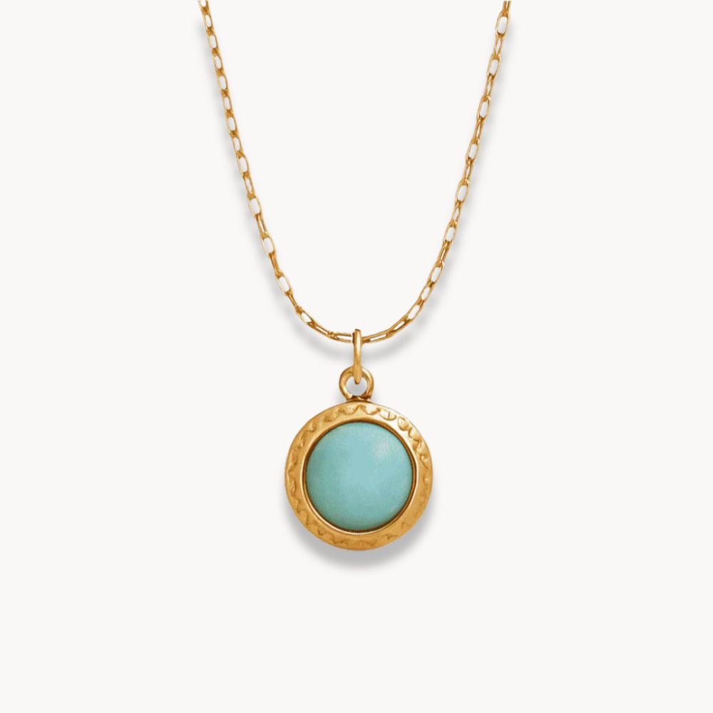 Amazon Stone Pendant Necklace - Zafinne Jewelry