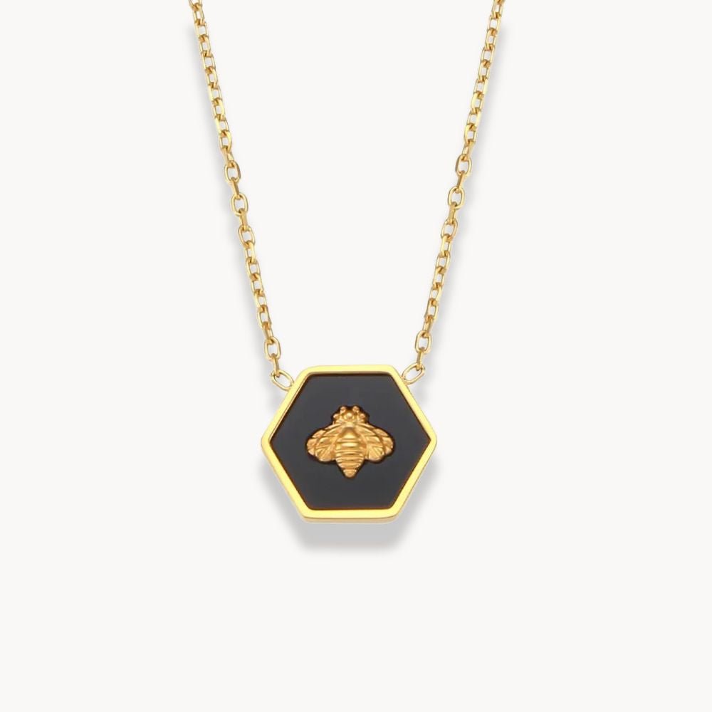 Bee Pendant Necklace - Zafinne Jewelry