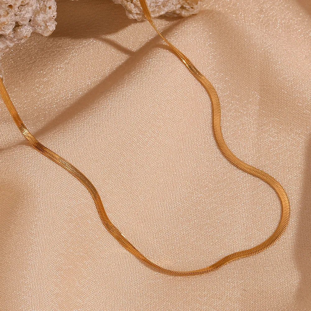 Blade Chain Necklace - Zafinne Jewelry