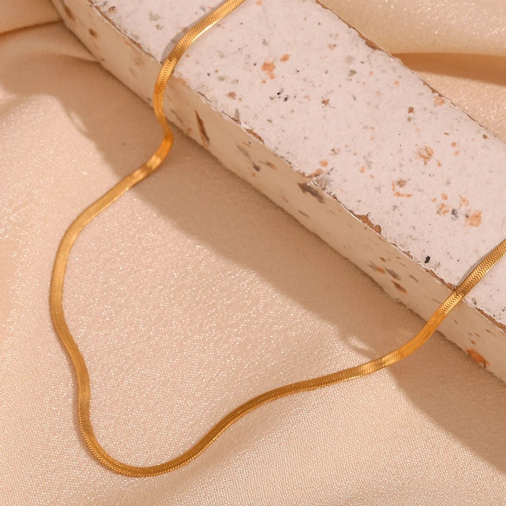 Blade Chain Necklace - Zafinne Jewelry