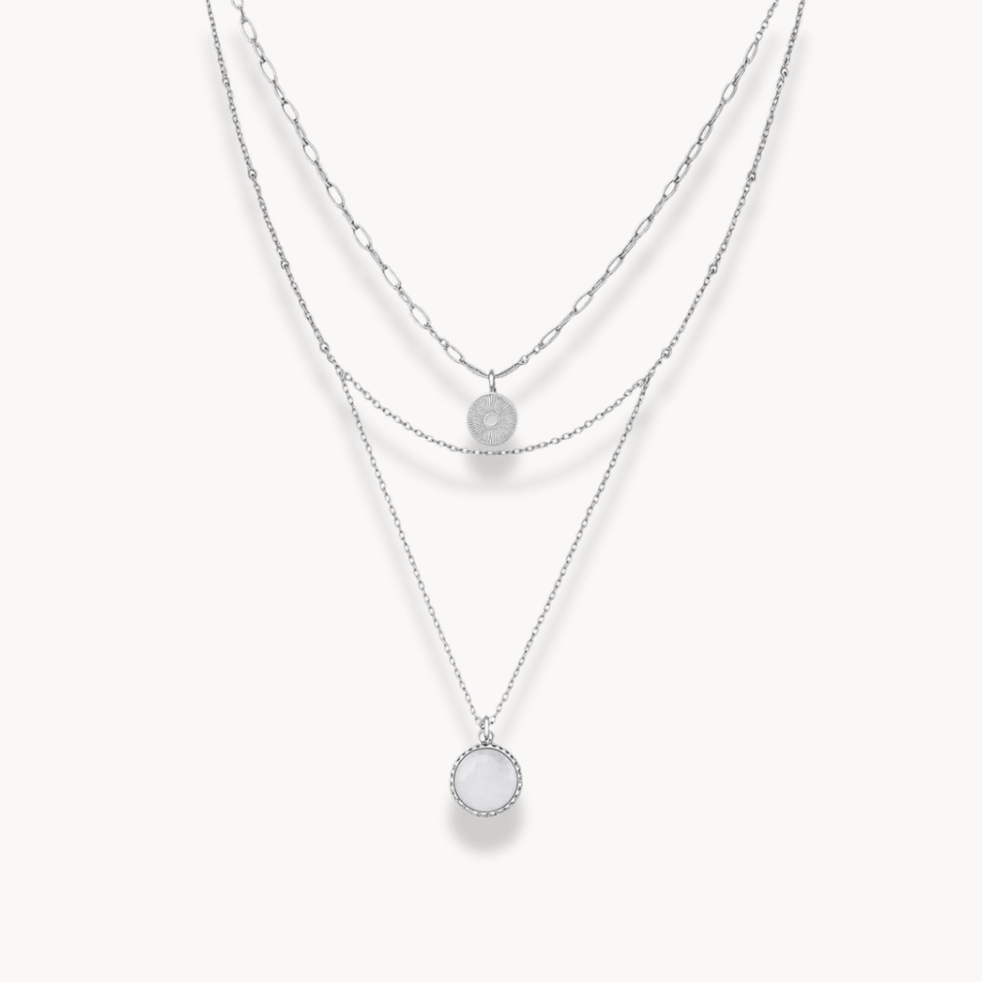 Bohemian Round Pendant Necklace - Zafinne Jewelry