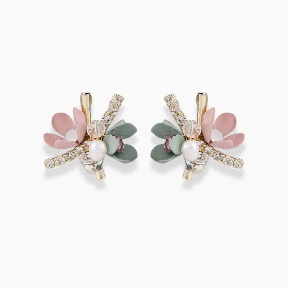 Colorful Flowers Earrings - Zafinne Jewelry