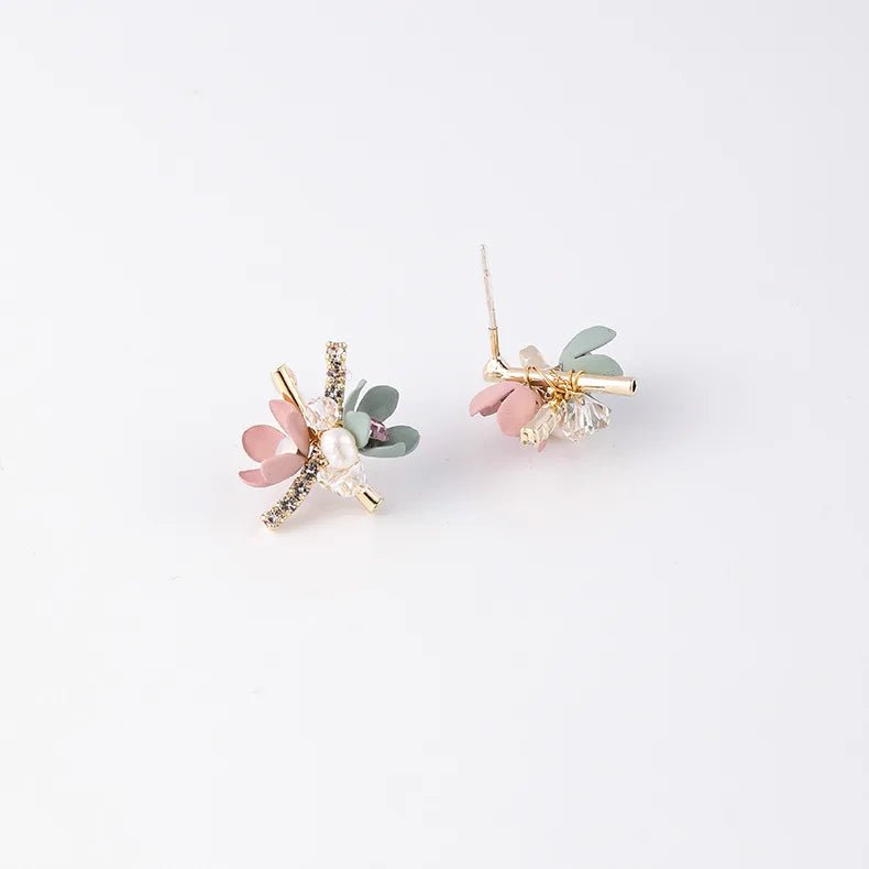 Colorful Flowers Earrings - Zafinne Jewelry