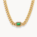 Cubic Zirconia Cuban Chain Necklace - Zafinne Jewelry