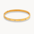 Dotted Sparkle Buckle Bracelet - Zafinne Jewelry
