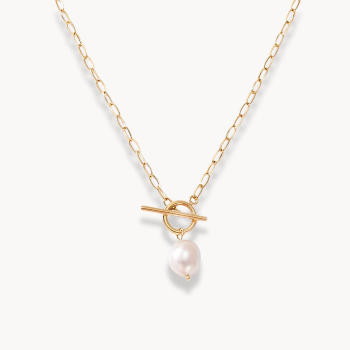 Freshwater Pearl Toggle Necklace - Zafinne Jewelry