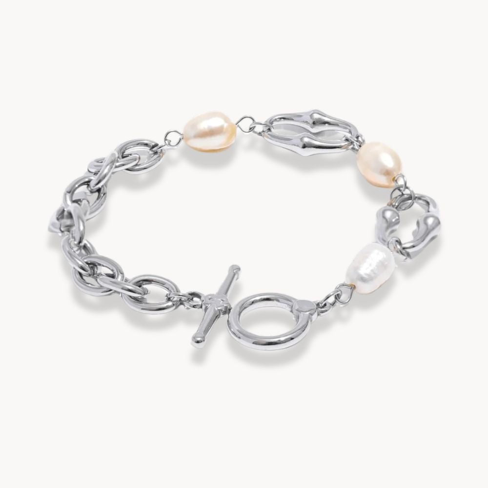 Freshwater Pearls Chain Bracelet - Zafinne Jewelry