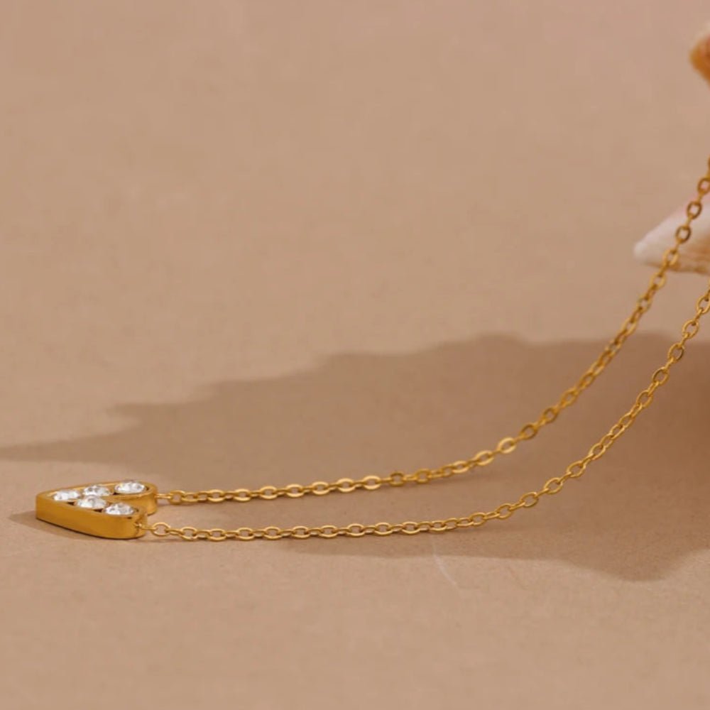 Heart Love Necklace - Zafinne Jewelry