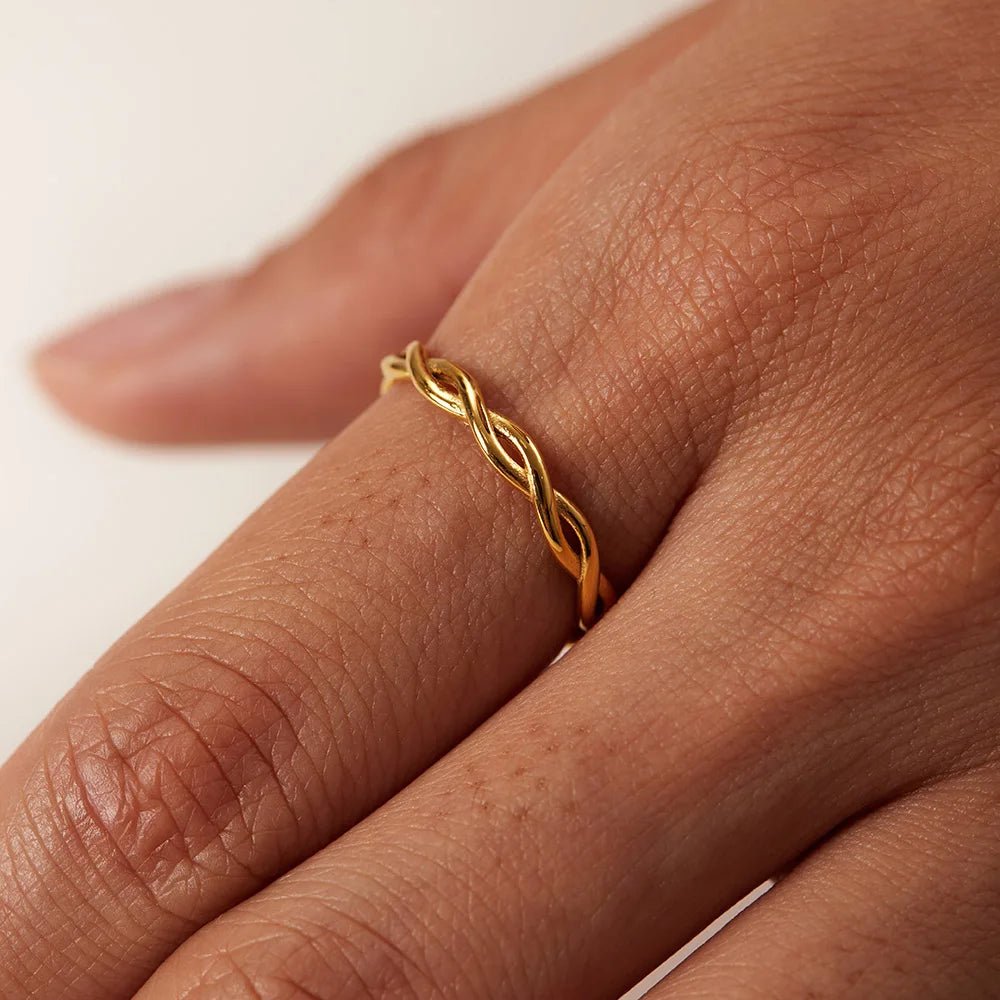Infinity Double Layer Ring - Zafinne Jewelry