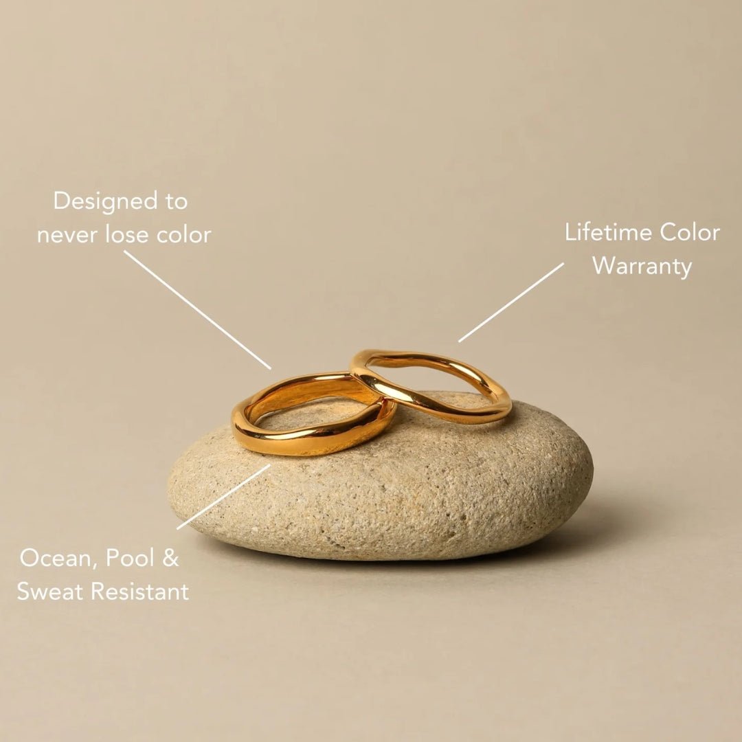 Luna Stackable Rings - Set of 2 - Zafinne Jewelry