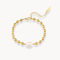 Oval Beads Freshwater Pearl Bracelet - Zafinne Jewelry