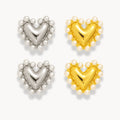 Pearl Heart Earrings - Zafinne Jewelry