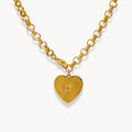 Romantic Heart Flower Pendant Necklace - Zafinne Jewelry