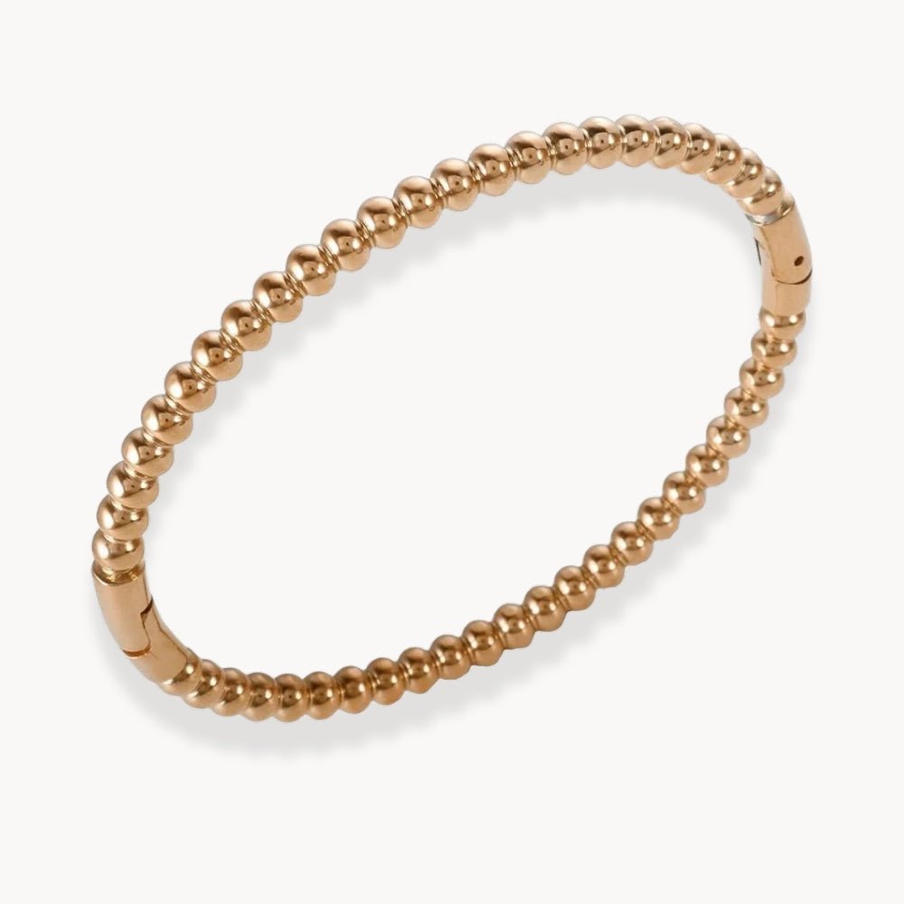 Round Beaded Bangle Bracelet - Zafinne Jewelry