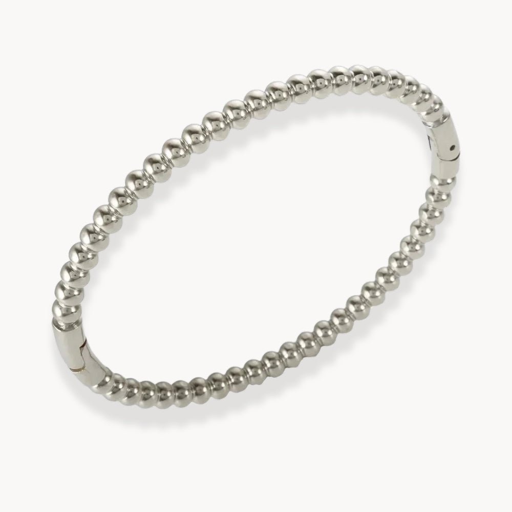 Round Beaded Bangle Bracelet - Zafinne Jewelry