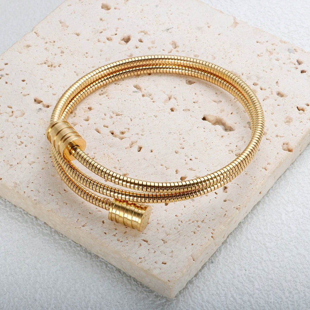 Twisted Bangle Bracelet - Zafinne Jewelry