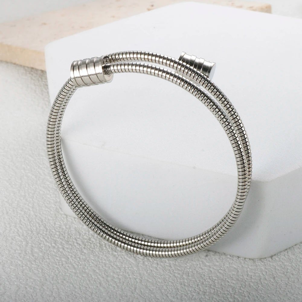 Twisted Bangle Bracelet - Zafinne Jewelry