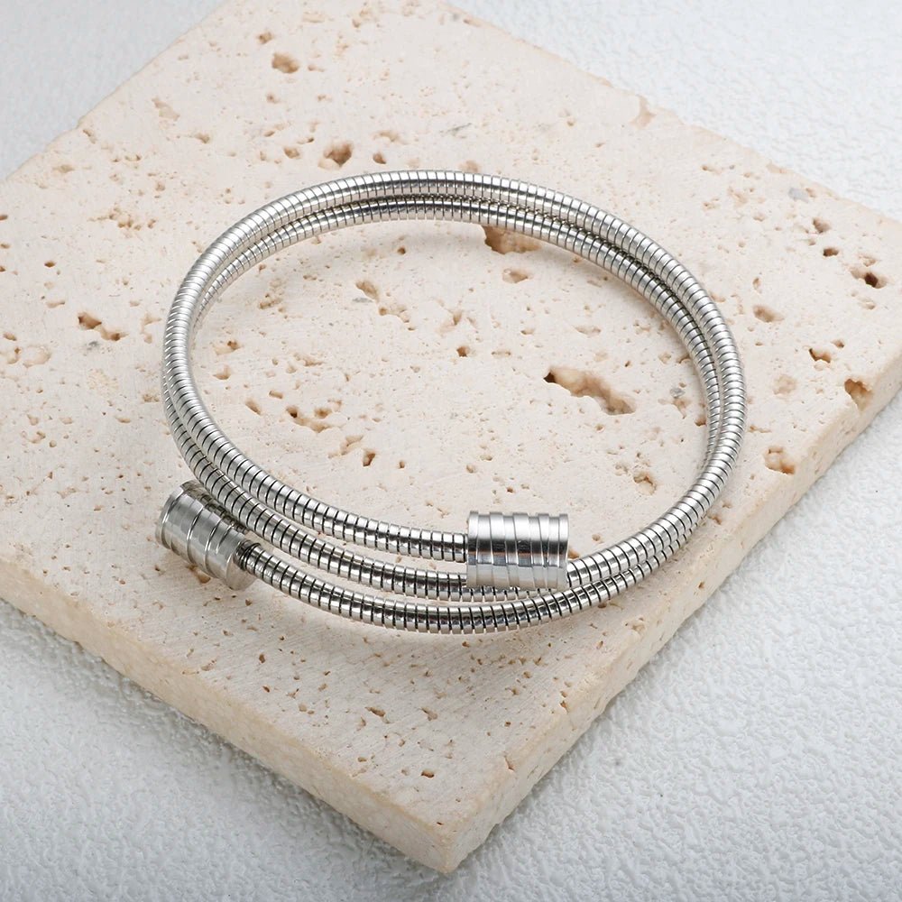 Twisted Bangle Bracelet - Zafinne Jewelry