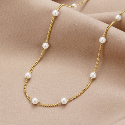 Goldkette Perlen