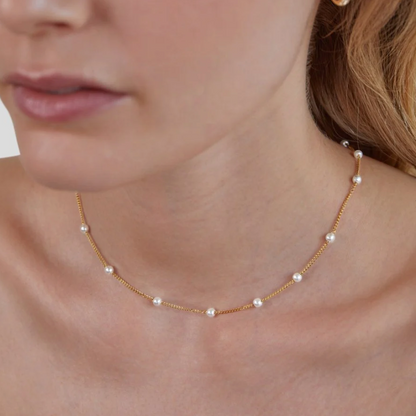 Goldkette Perlen