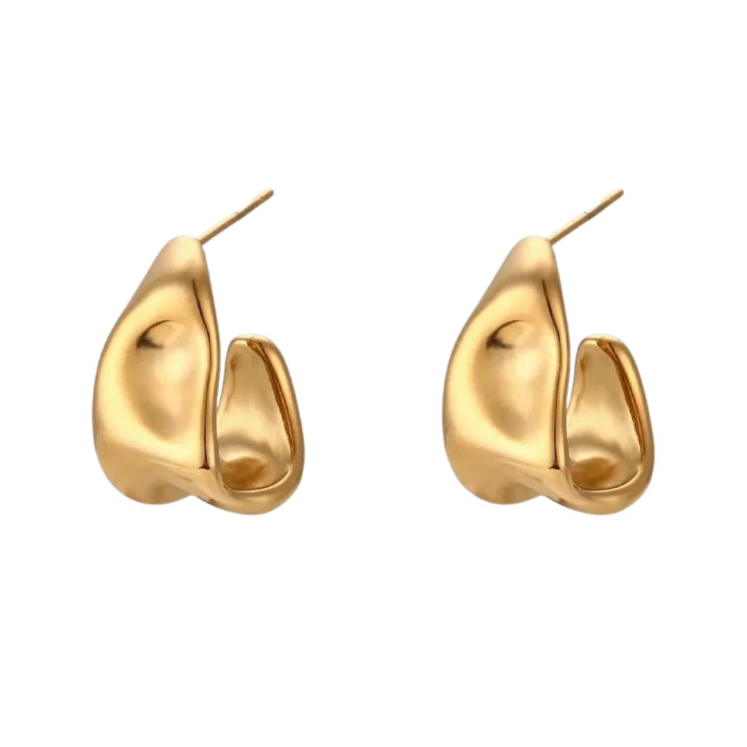 Geometric Earrings Gold