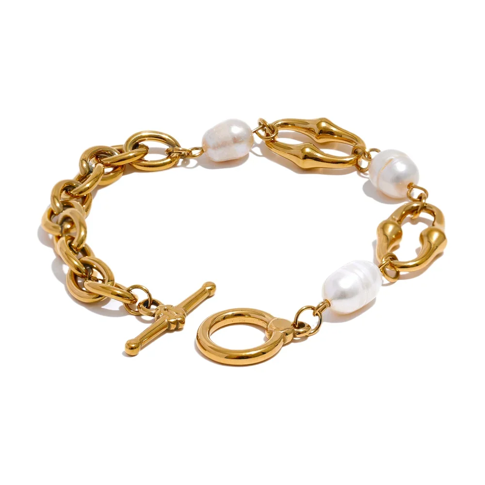 Freshwater Pearls Chain Bracelet