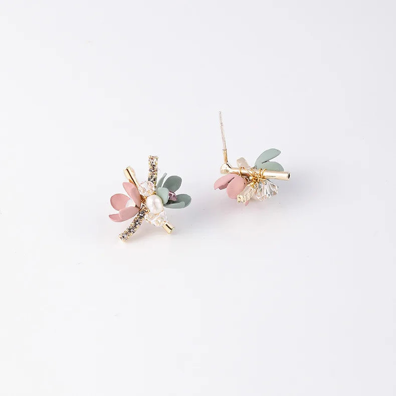 Bunte Blumen Ohrringe