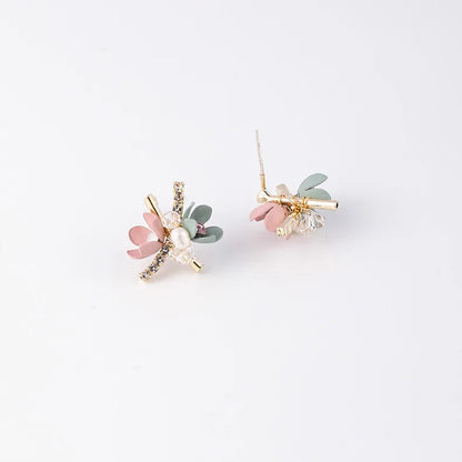 Bunte Blumen Ohrringe