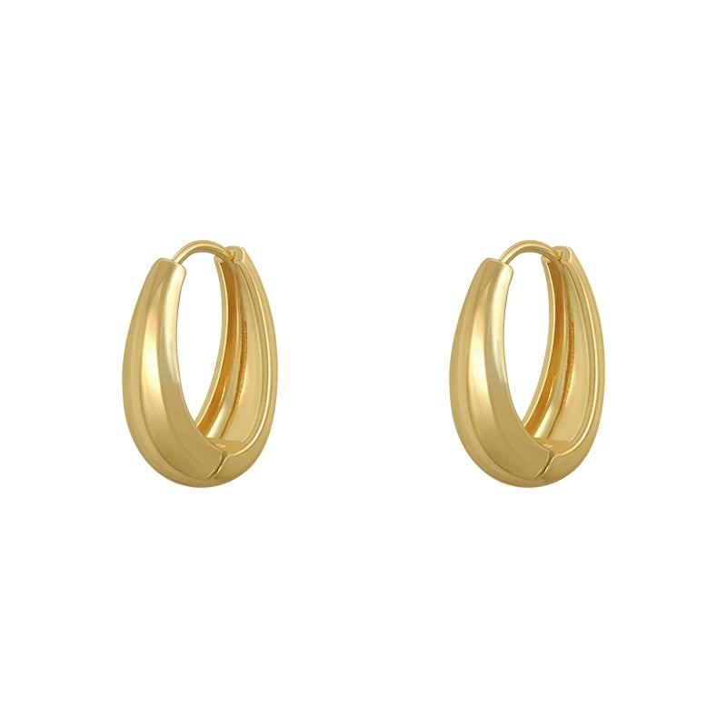 Oval Hoop Earrings