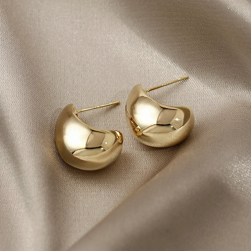 Pea Shaped Drop Earrings