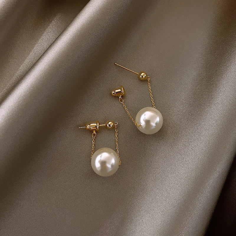 Pearl Pendant Earrings