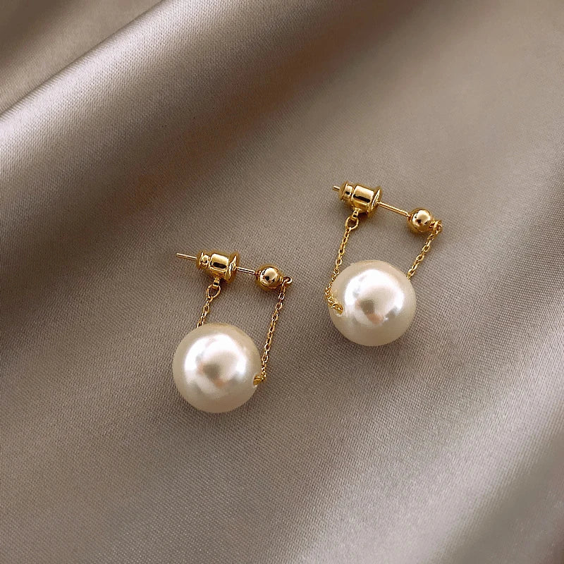 Pearl Pendant Earrings