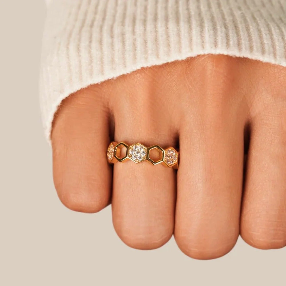 Honeycomb Adjustable Ring