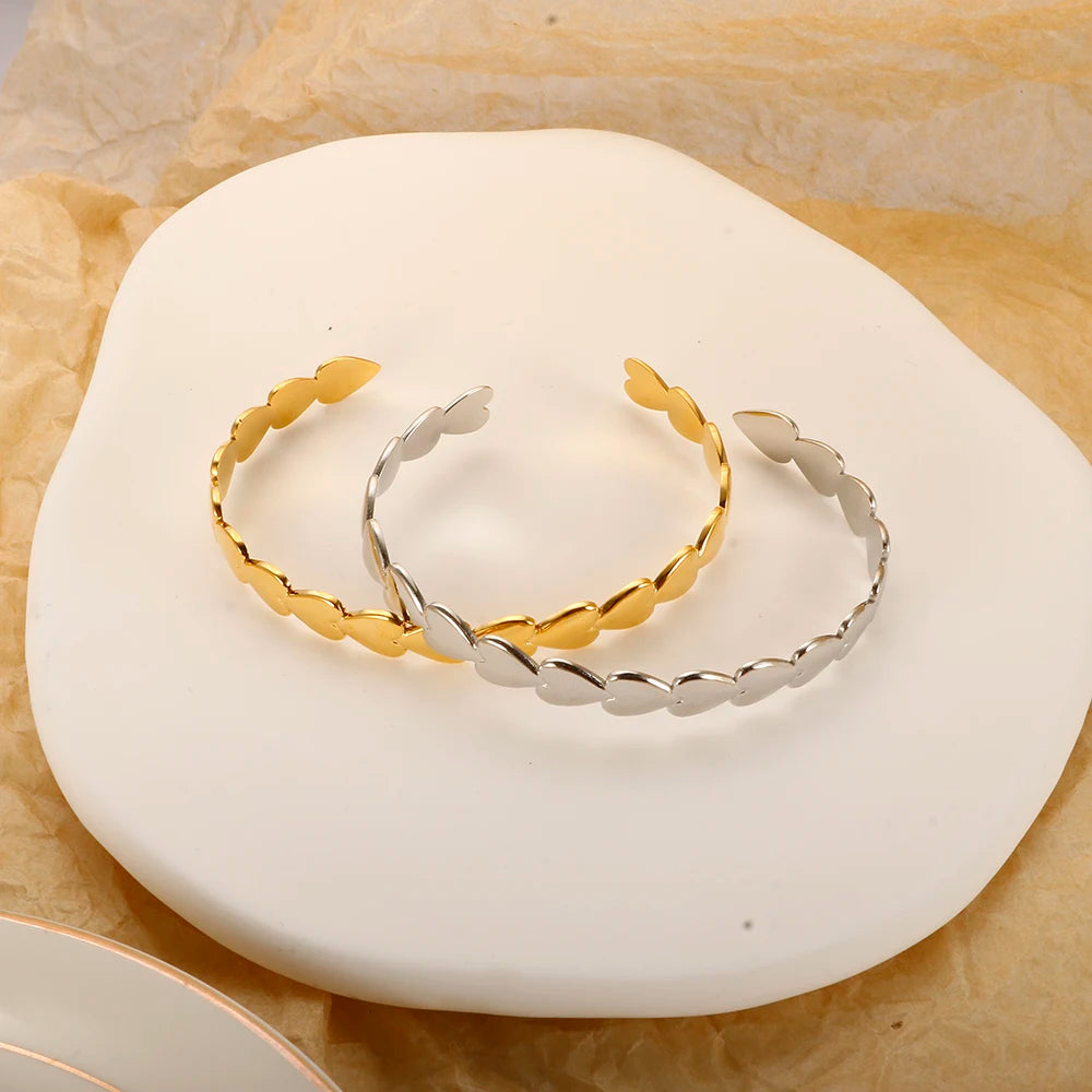 Hearts Bangle Bracelet