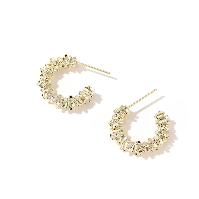 Retro Half Hoop Earrings