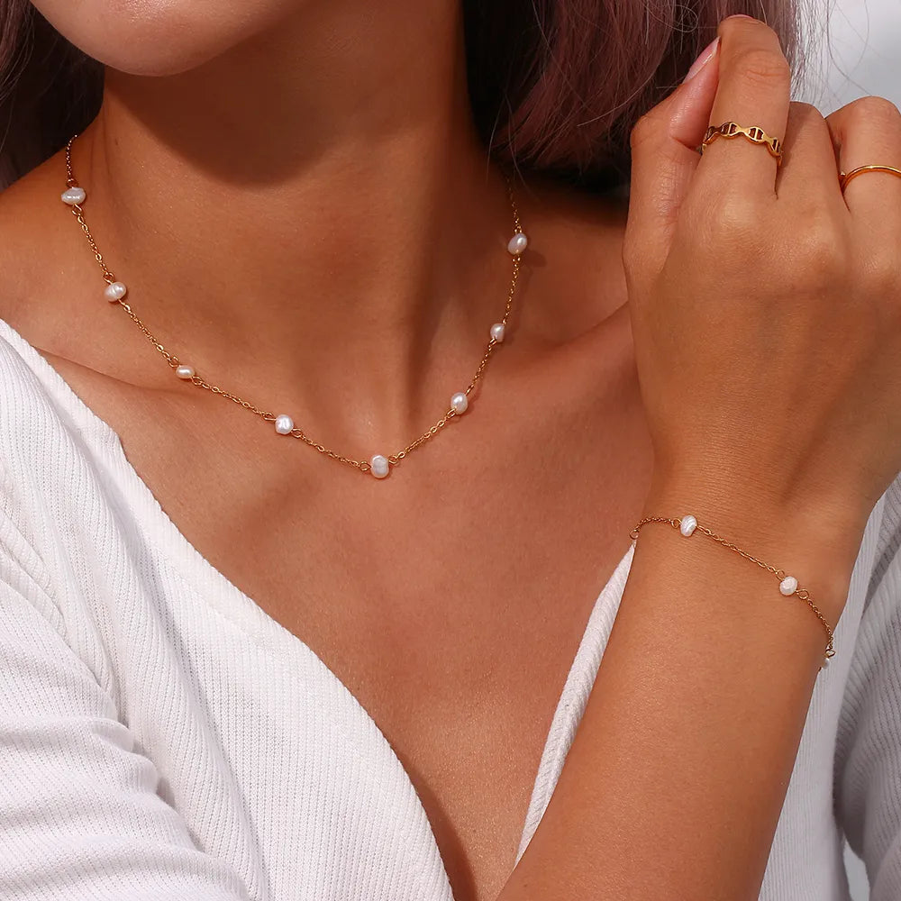 Freshwater Pearl Chain Necklace