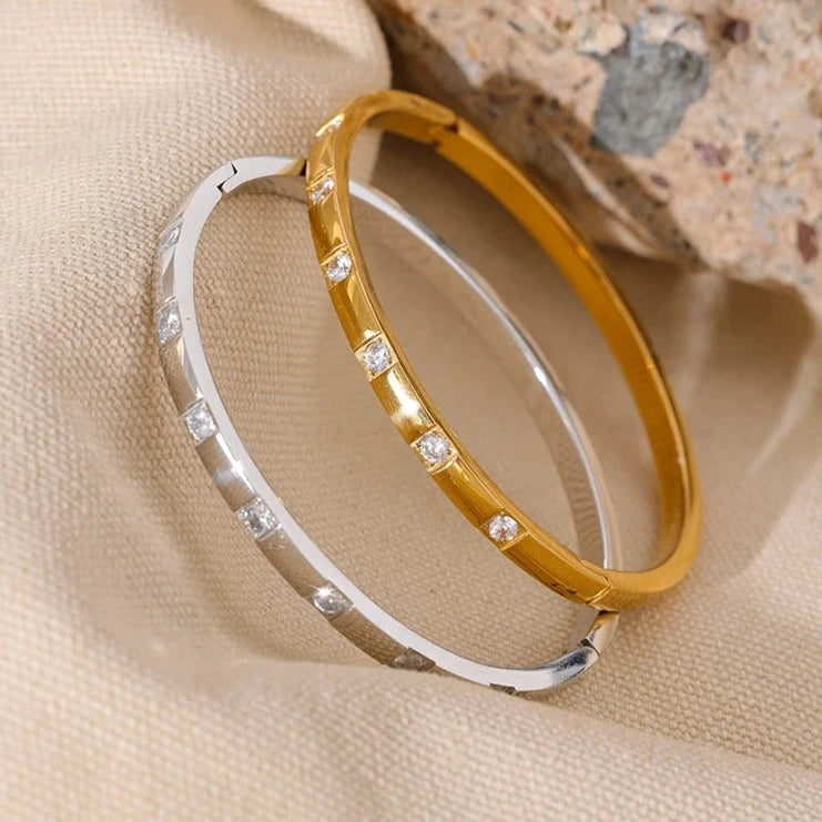 Cubic Zirconia Bangle Bracelet