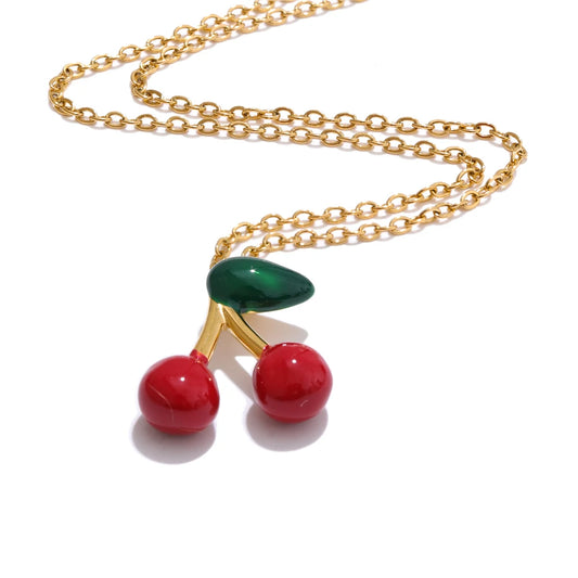 Cherry Pendant Necklace