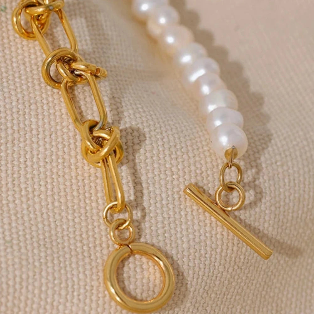 Natural Pearls Chain Bracelet