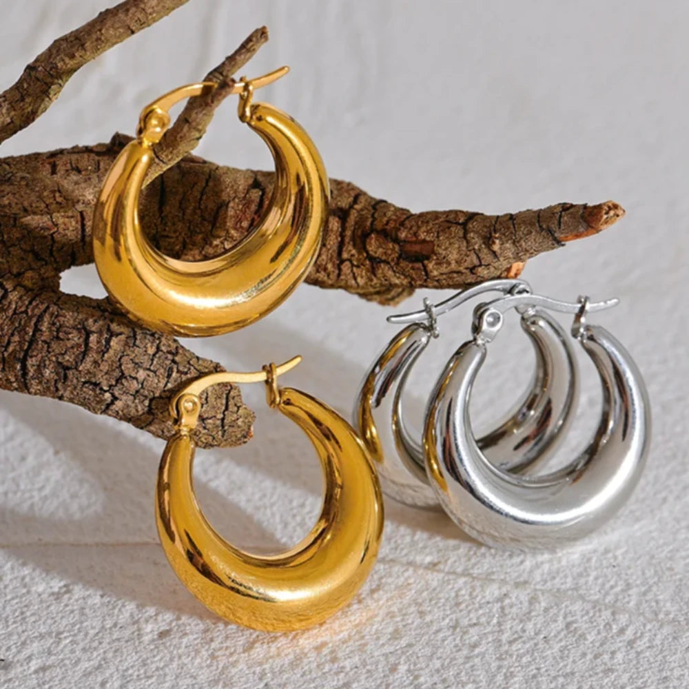 Sculpted Hoop Earrings