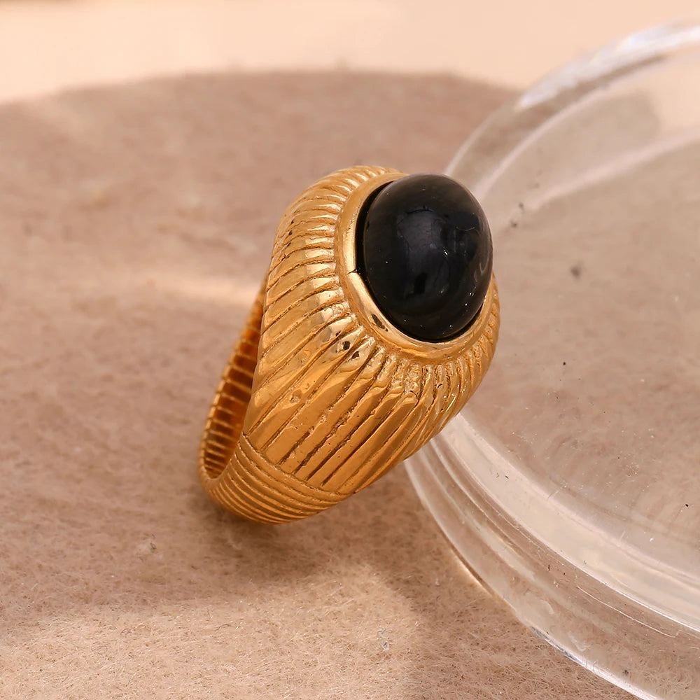 Oval Stone Ring