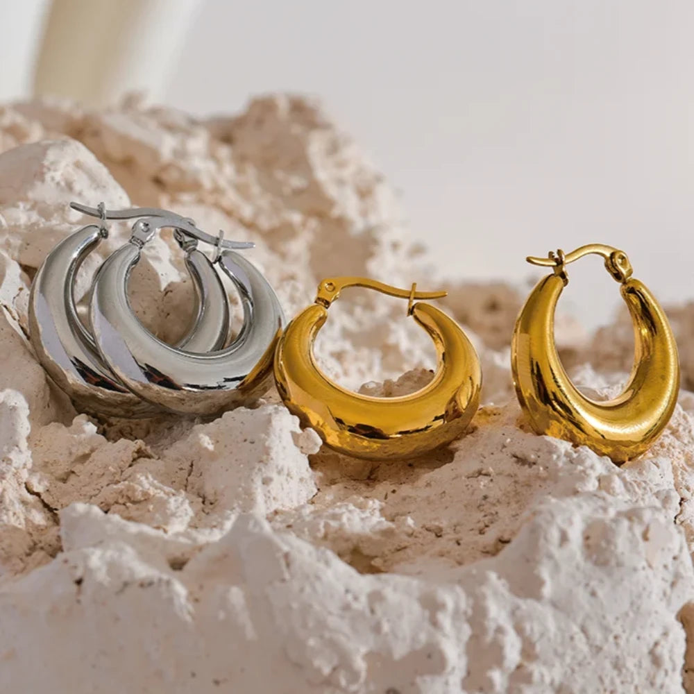 Sculpted Hoop Earrings