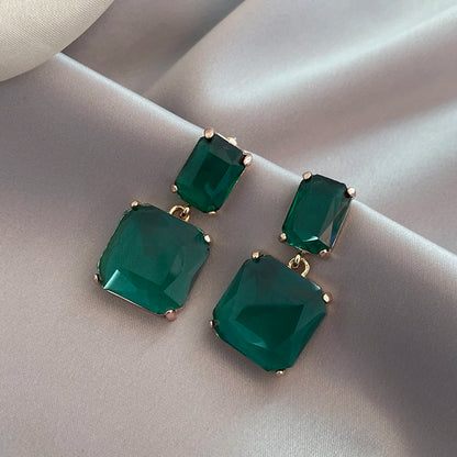 Luxury Geometric Pendant Earrings