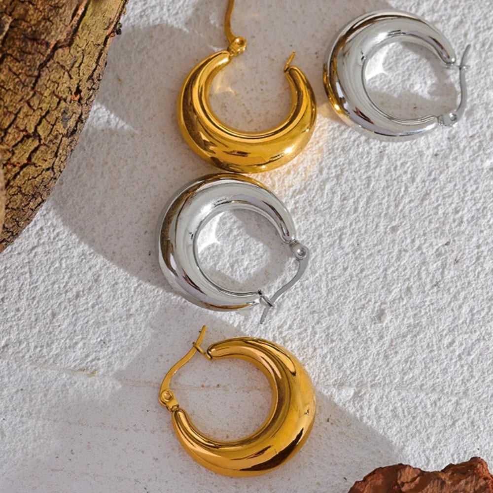 Sculpted Hoop Earrings