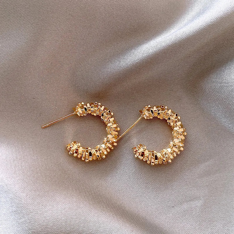 Retro Half Hoop Earrings