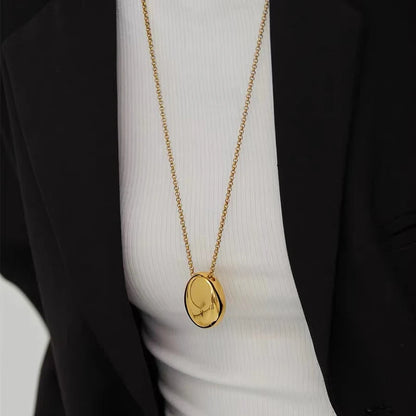 Oval Pendant Necklace