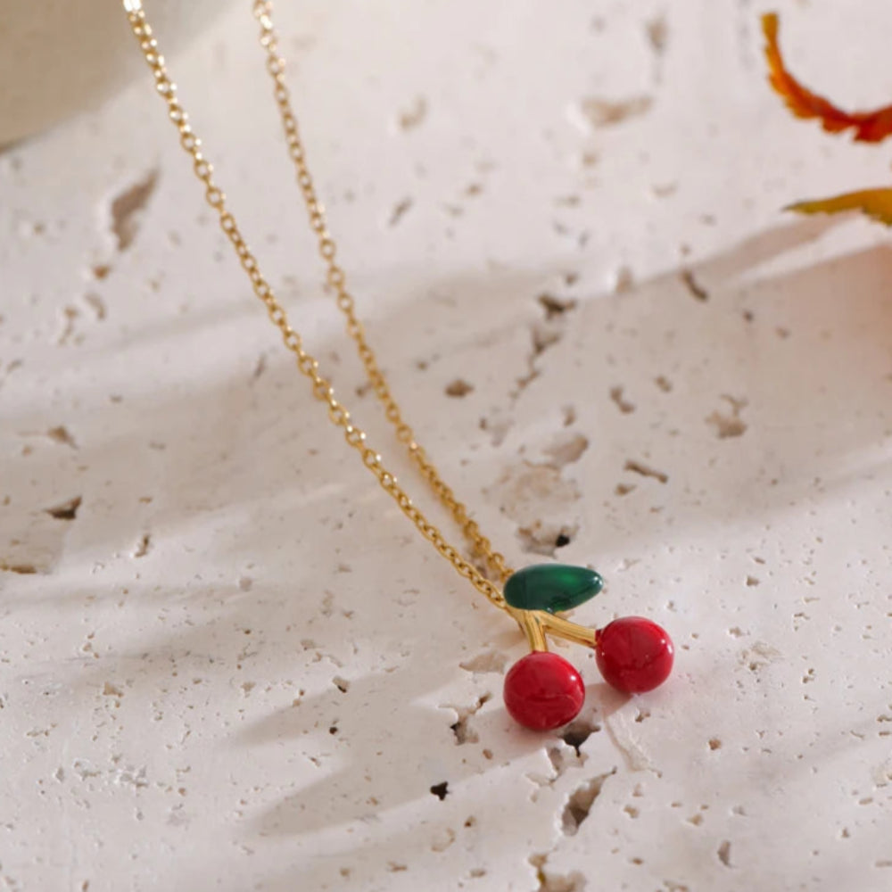 Cherry Pendant Necklace