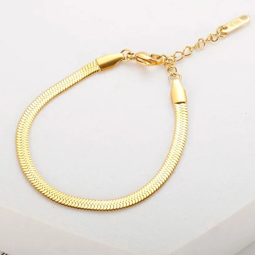 Snake Chain Bracelet Gold