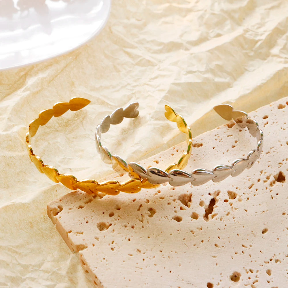 Hearts Bangle Bracelet